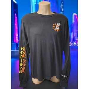 Disney Mickey Mouse Printed Long Sleeves T Shirt Japanese "OH Boy" Xtra Large